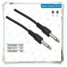 Cable de 6,35 mm con cable de audio estéreo de 1/4